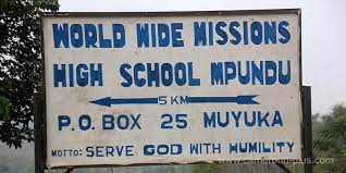 WORLD WIDE MISSIONS HIGH SCHOOL- MPUNdu-  MUYUKA